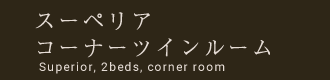 スーペリアコーナーツインルーム